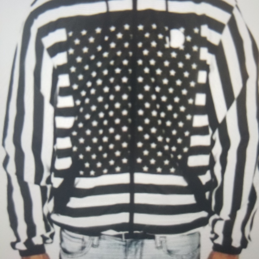 Americana windbreaker black & white by Presi - Picture 4 of 7